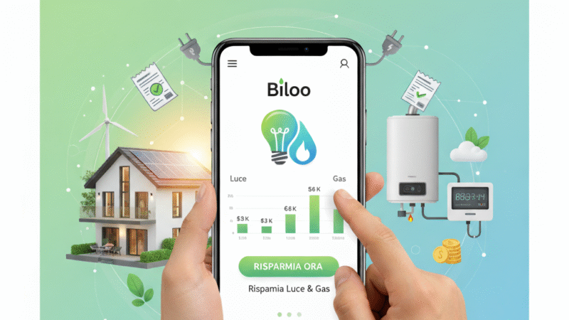 Billoo: l’app che ti fa risparmiare su luce e gas
