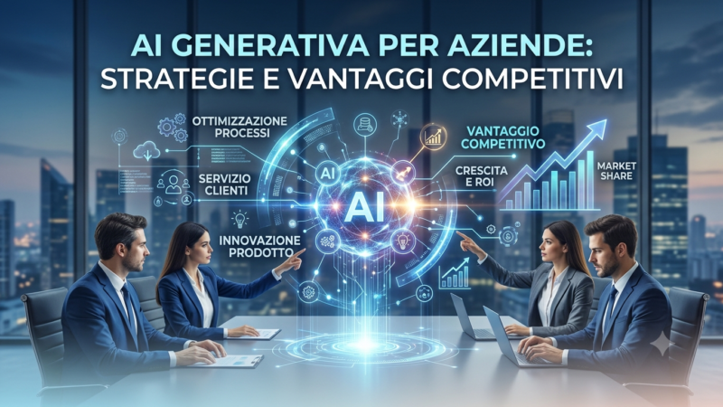 Intelligenza Artificiale Generativa per Aziende: Guida Completa